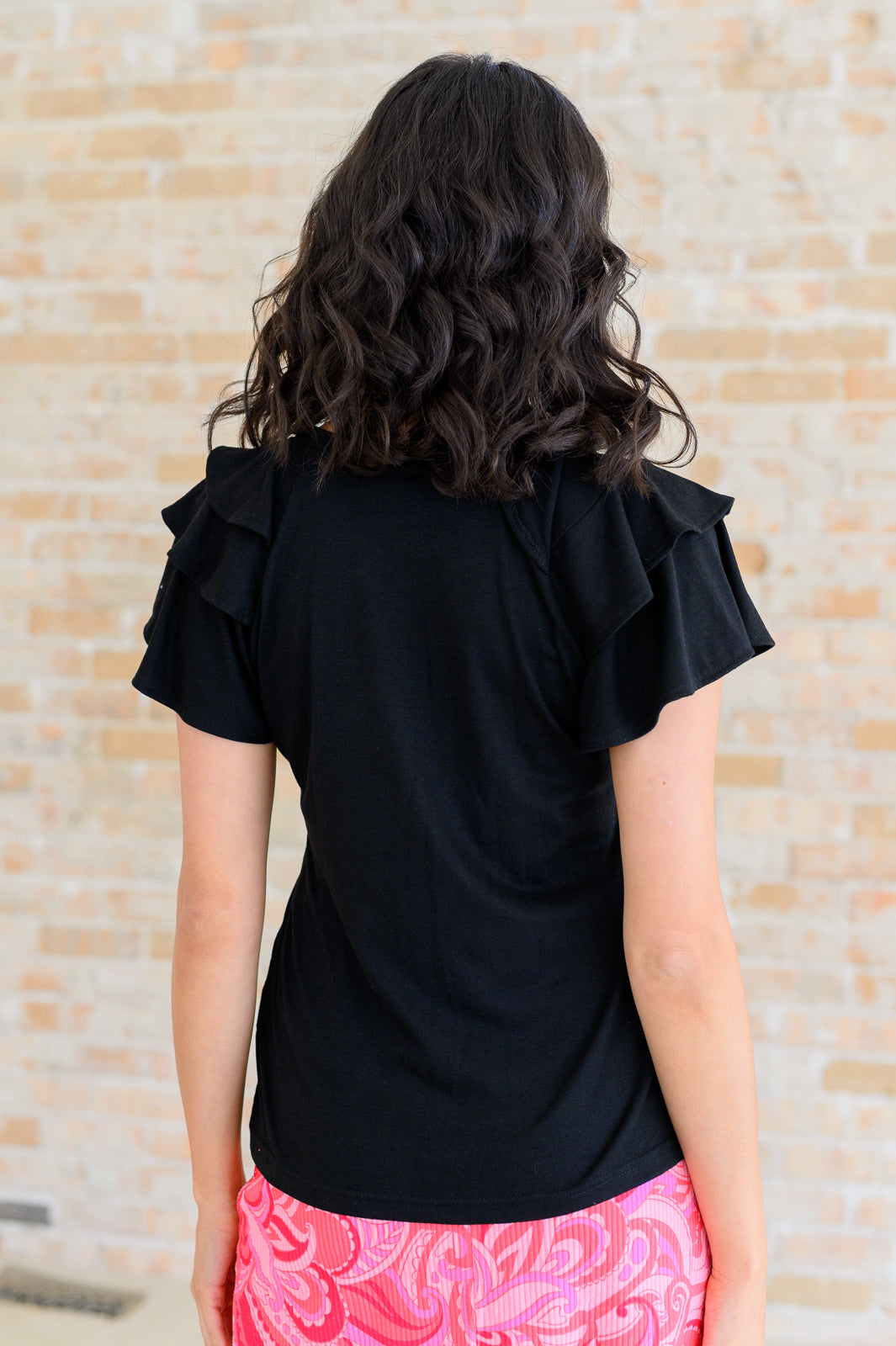 Sleeve Tee In Black